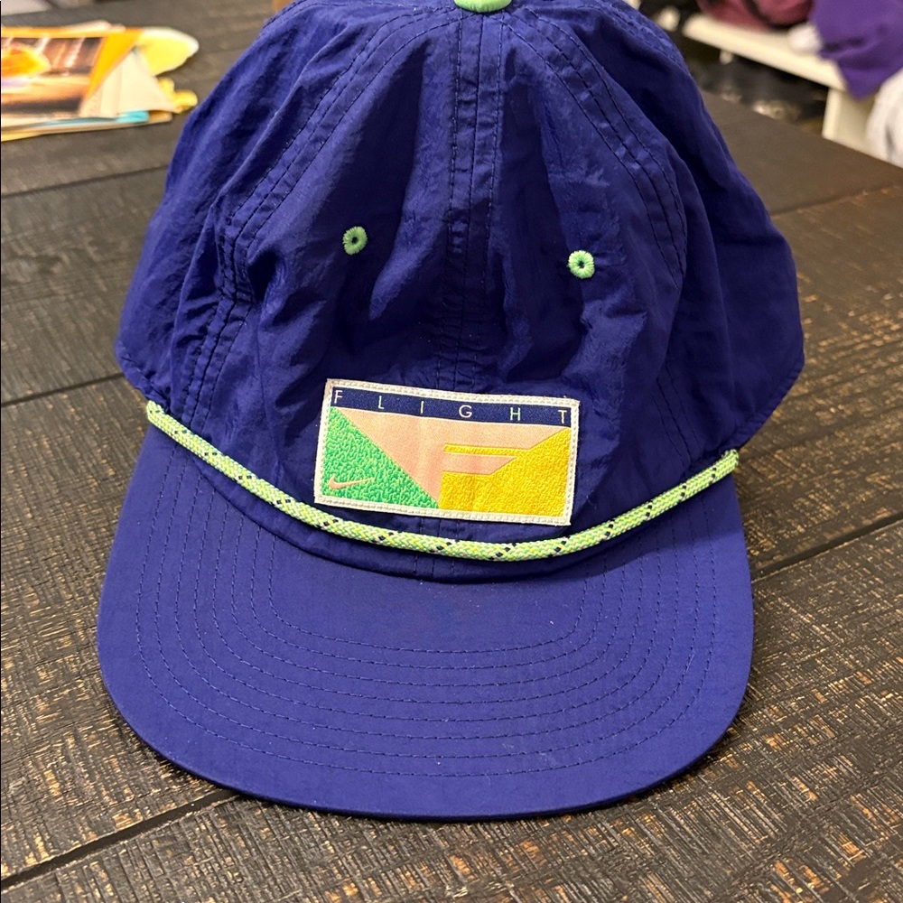 Nike Pro Blue Cap with Yellow Tag
